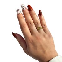 Дамски пръстен от медицинска стомана със символ на безкрайната любов, снимка 2 - Пръстени - 45454449