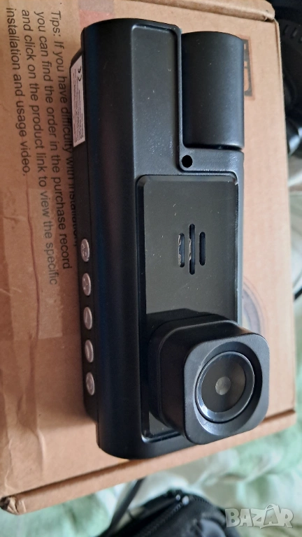 Видеорегистратор за МПС с предна и задна камера, ивключена 32GB Micro SD карта, снимка 1