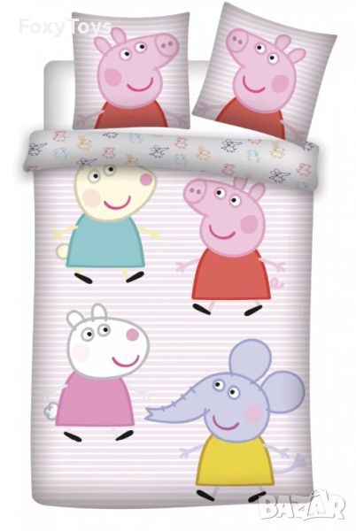 Peppa Pig Little Friends детски спален комплект, 100×135cm, 40×60 cm, снимка 1