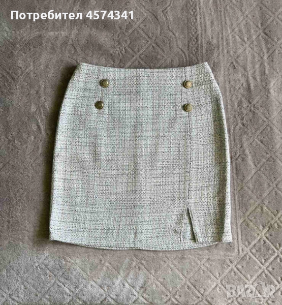 Бежова пола с бляскави частици Robin, снимка 1