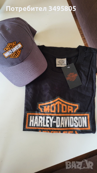  Тениска и шапка Harley Davidson , снимка 1