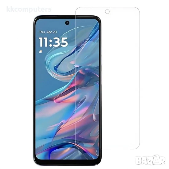 Стъклен протектор за дисплей MBX, За Motorola Moto E14, Прозрачен, снимка 1