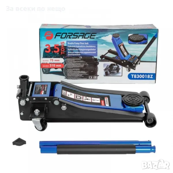 Нископрофилен крик крокодил 3,5 тона 75 – 510 мм Forsage, снимка 1