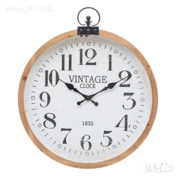 66см! Голям винтидж стенен часовник, снимка 1