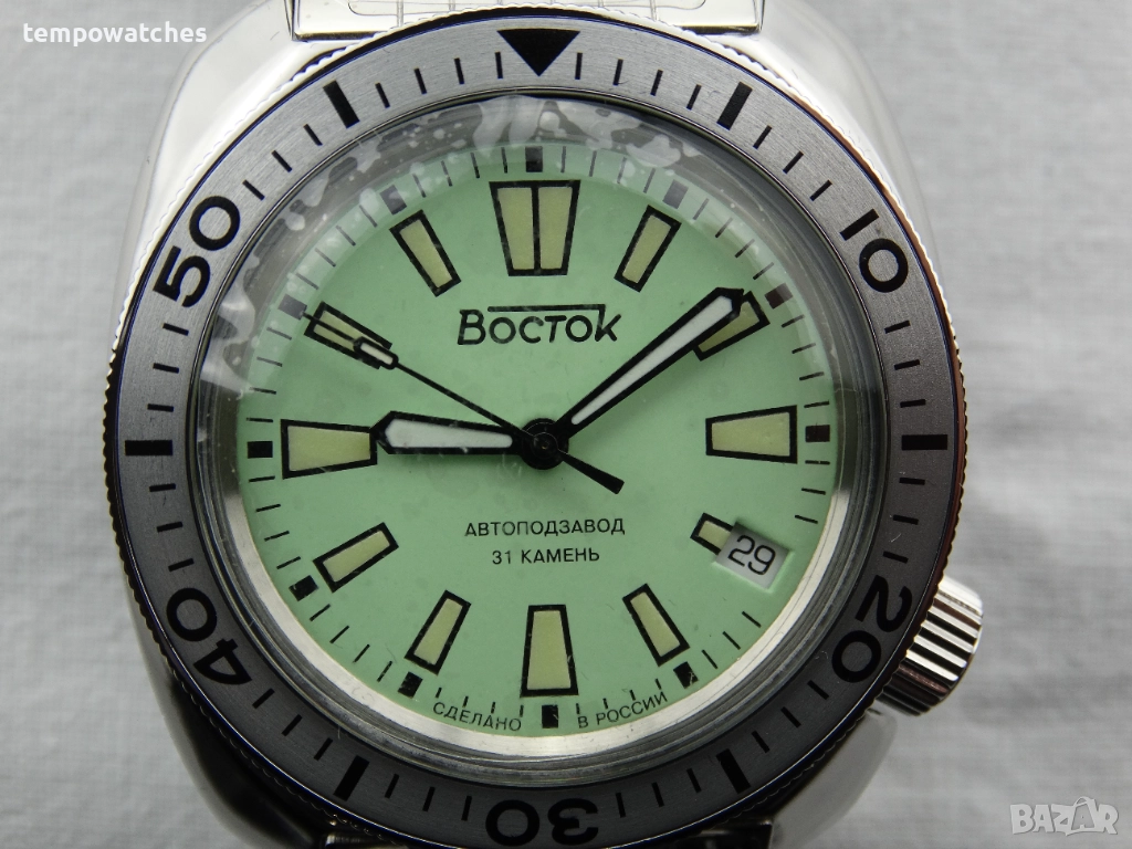 ВОСТОК АМФИБИЯ АВТОМАТИЧЕН-"LIME" ref: 70086В, снимка 1