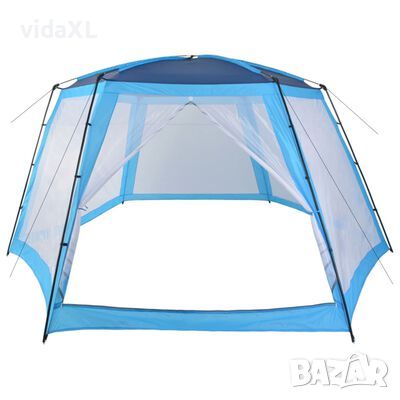 vidaXL Палатка за басейн, текстил, 660x580x250 см, синя(SKU:91576, снимка 1