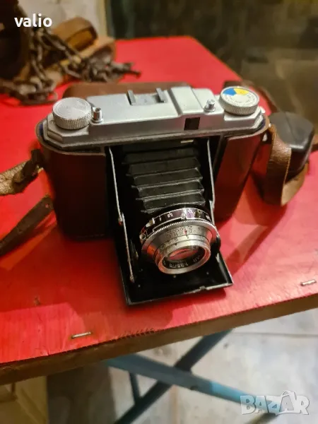 Foitzik Trier ретро немска филмова камера фотоапарат с мех , снимка 1