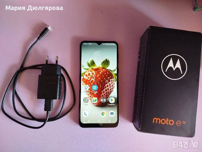 Смартфон Motorola - E13, 6.5'', 2GB/64GB, Aurora Green, снимка 1