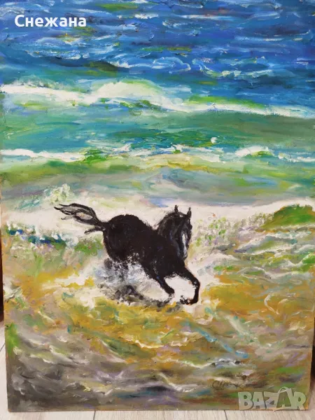Картина "Черен Кон ", снимка 1