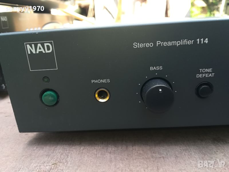 NAD MODEL 114 STEREO PREAMPLIFIER-ВНОС SWISS LK1EWC2204241804, снимка 1