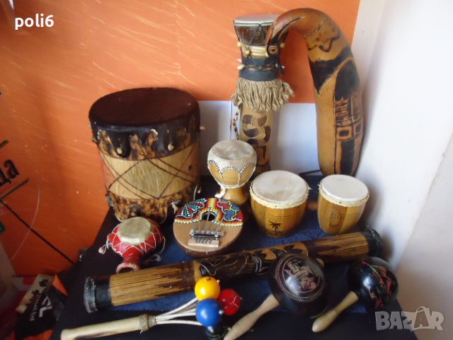 тарамбука,маракас,гуидо,барабан,калимба,рейнстик, снимка 1