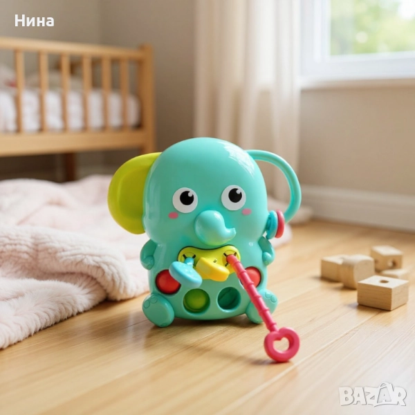 Сензорна играчка Montessori elephant/ слонче, снимка 1