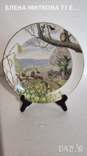 Royal Worcester Porcelain английска декоративна чиния 1979 г, снимка 1