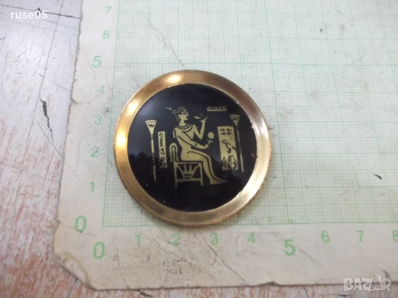 Брошка с древно египетски мотиви, снимка 1