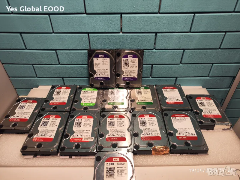 WD HDD 3.5 2TB - Твърди дискове / Хард диск за компютър / DVR - NVR, снимка 1