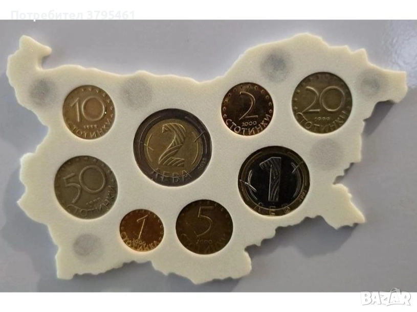 Карта на България за монети, снимка 1