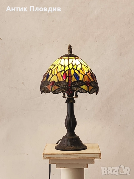 Настолна лампа Tiffany стил/зелена, снимка 1