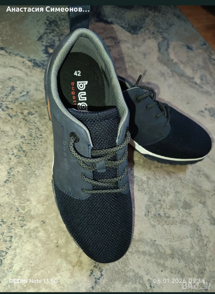 Оригинални Мъжки ежедневни обувки Bugatti 42 номер, снимка 1