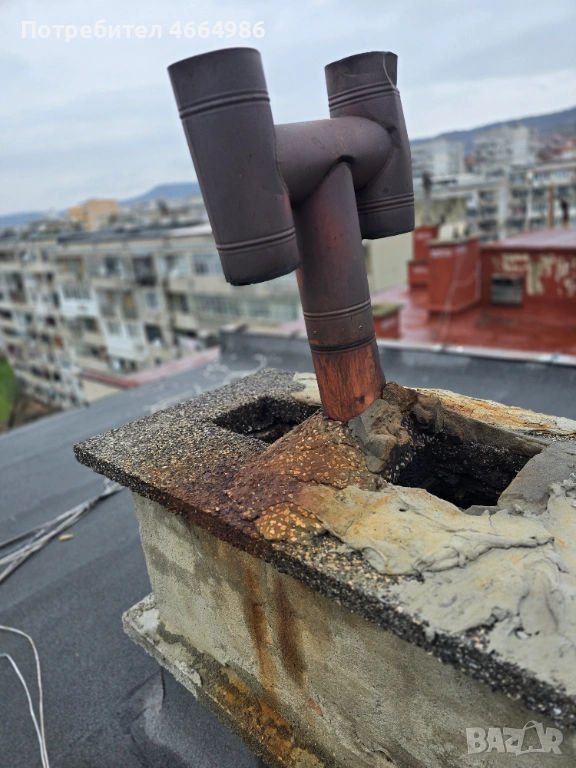 Майстор коминочистач почиства отпушва комини камини почистване на улуци без почивен ден, снимка 1