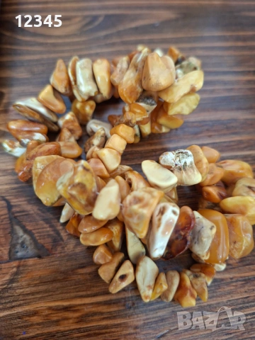 Руски стар гердан от естествен кехлибар , снимка 6 - Колиета, медальони, синджири - 54074457