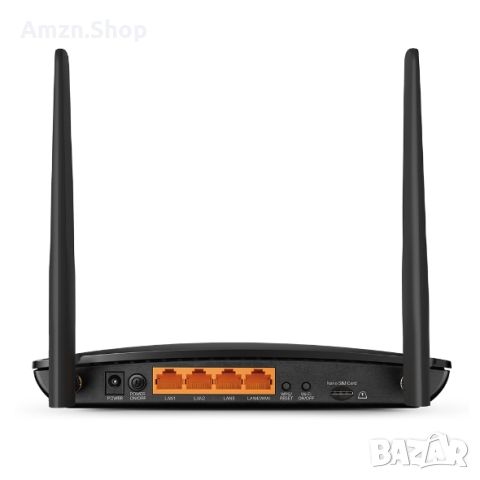 TP-Link Archer MR600 безжичен 4G рутер Гигабитов етернет Двубандов (2,4 GHz / 5 GHz) 4G Черен, снимка 3 - Рутери - 46750017