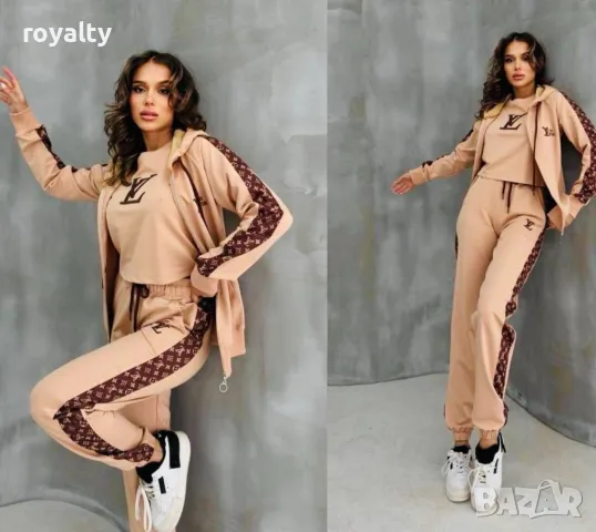 Louis Vuitton дамски комплект от три части Различни цветове , снимка 4 - Спортни екипи - 49691440