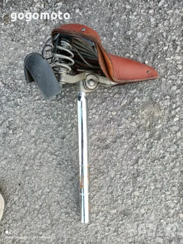 Ретро Седалка за велосипед, вело ретро седалка от естествена кожа , снимка 10 - Части за велосипеди - 49666912