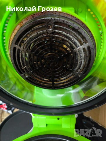 VitAir 1400W 9L Комби Въздушен Фритюрник Зелен Еър Фраер, снимка 3 - Фритюрници - 53938682