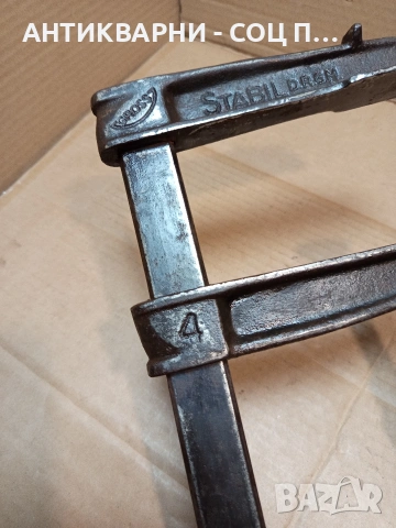 Стара Масивна Немска Дърводелска Стяга. НОМЕР 1654., снимка 3 - Антикварни и старинни предмети - 53749959