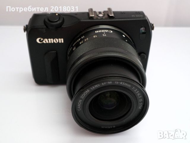 Canon M + 15-45mm IS STM, снимка 1 - Фотоапарати - 46319925