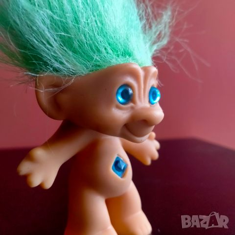 Играчка Кукла Трол Troll 7 см + коса, снимка 1 - Колекции - 45904380