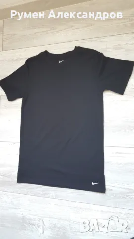 Черна детска унисекс тениска Nike за ръст 147-163 см или 11 - 13 год., снимка 6 - Детски тениски и потници - 50091171