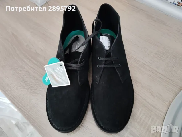 Clarks - НОВИ мъжки обувки, велур, номер 44, снимка 2 - Ежедневни обувки - 48063691