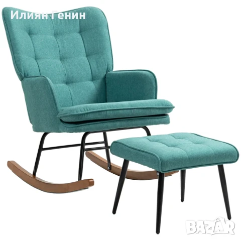 ПРОМОЦИЯ!!! Люлеещ се стол с табуретка, снимка 2 - Столове - 47996203