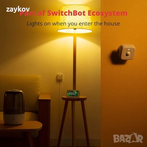 SwitchBot Smart Motion Door Sensor - Безжична система за домашна сигурност, снимка 5 - Друга електроника - 45366299