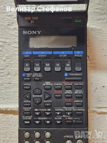 Оригинално дистанционно за видеорекордер Sony RMT-V131A (VHS VCR), снимка 4 - Дистанционни - 53852536