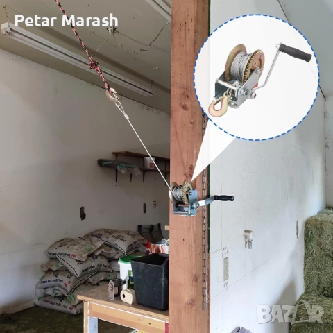 Лебедка за лодки и ремаркета KraftWorld – 2500 lbs (1100 кг), 10м стоманено въже, снимка 10 - Други инструменти - 51793085