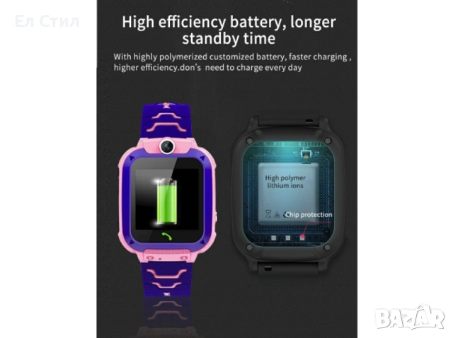 Водоустойчив детски 2G смарт часовник с вградена камера / Цветове - син, розов;, снимка 8 - Детски - 53309877