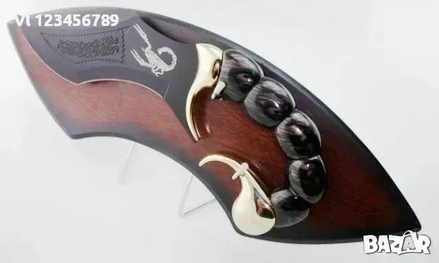 Колекционерски нож с форма и дизайн на Скорпион+стойка, снимка 4 - Колекции - 50805116