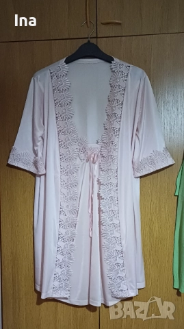 Нов сатенен комплект L/XL, снимка 3 - Пижами - 52543869