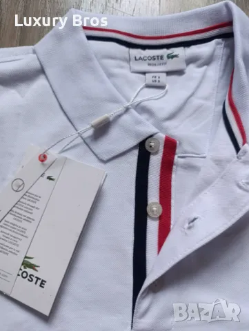 Мъжки тениски с яка Lacoste, снимка 5 - Тениски - 47067858