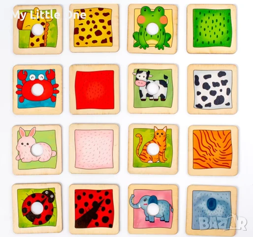 Мултифункционална дървена игра: асоциации и сенки, снимка 5 - Образователни игри - 50998297