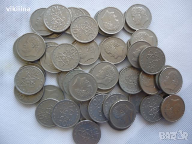 54 броя гръцки монети 10 драхми, снимка 5 - Нумизматика и бонистика - 45718005