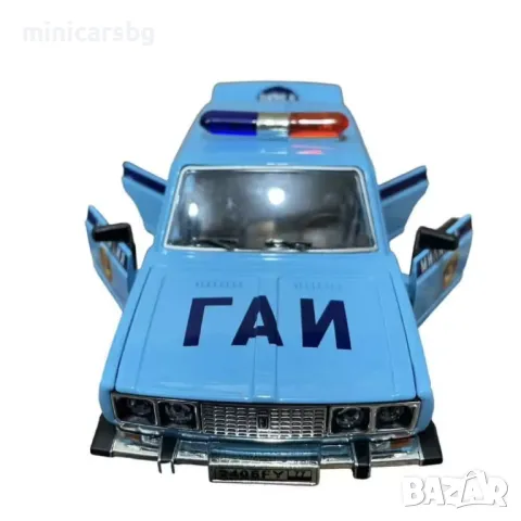 Метални колички: Lada 2106 Полиция - 1:24 (ВАЗ 2106 ГАИ), снимка 3 - Колекции - 49101151