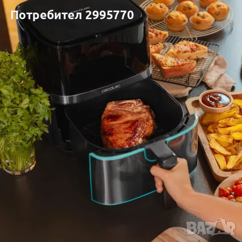 Air Fryer Cecotec 5.5 L Full Inox 5500 Pro, снимка 6 - Фритюрници - 47155925