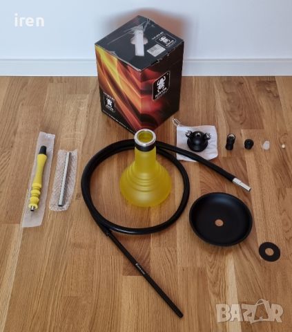 Ново наргиле Kaya Shisha Yellow Neon SPN 480L и аксесоари, снимка 2 - Наргилета - 46813674