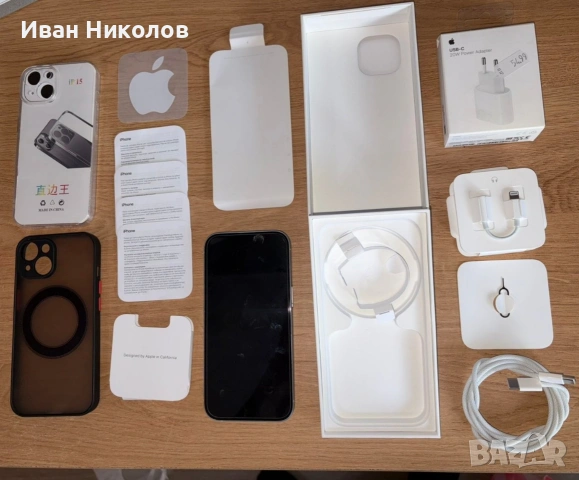 Оригинален iPhone 15 128gb, перфектен и с много аксесоари!, снимка 10 - Apple iPhone - 53851030