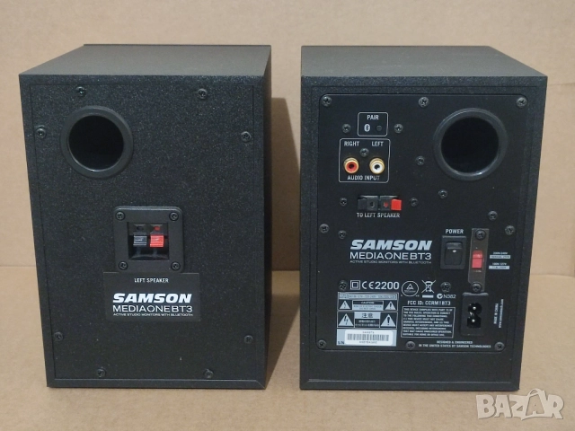 Малки активни мониторни тонколони Samson с bluetooth, снимка 7 - Тонколони - 52945680
