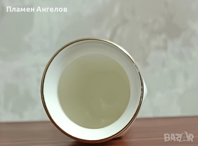 Стар български костен порцелан - ваза, снимка 5 - Антикварни и старинни предмети - 52070044