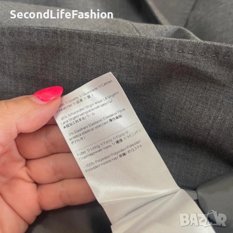 Дамско сако Escada Sport с 2 копчета, размер 34 XS сиво, снимка 5 - Сака - 52461323